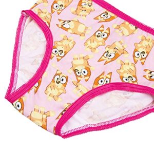 Bluey Girls' Amazon Exclusive 10-Pack of 100% Combed Cotton Panties with Bingo, Bandit and More, Sizes 2/3T, 4T, 4, 6 & 8, 10-Pack