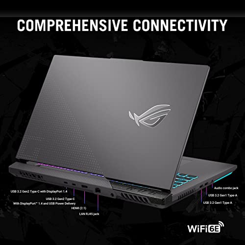 ASUS ROG Strix G17 (2023) Gaming Laptop, 17.3” QHD 240Hz, GeForce RTX 4060, AMD Ryzen 9 7945HX, 16GB DDR5, 1TB PCIe SSD, Wi-Fi 6E, Windows 11, G713PV-DS94, Eclipse Gray