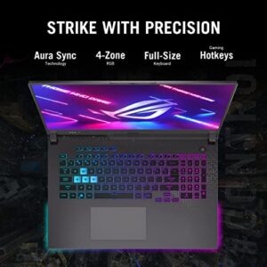 ASUS ROG Strix G17 (2023) Gaming Laptop, 17.3” QHD 240Hz, GeForce RTX 4060, AMD Ryzen 9 7945HX, 16GB DDR5, 1TB PCIe SSD, Wi-Fi 6E, Windows 11, G713PV-DS94, Eclipse Gray