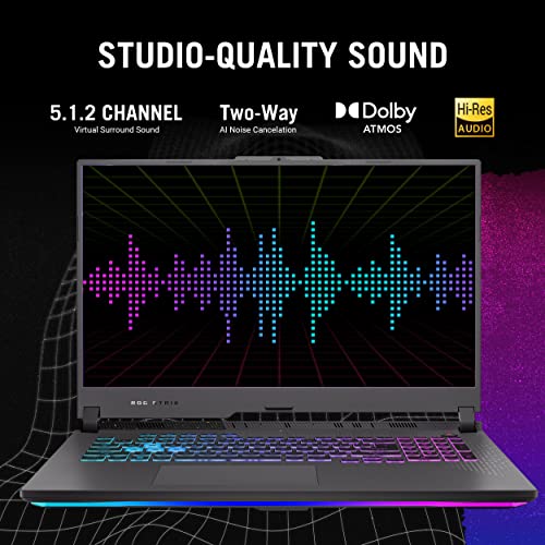 ASUS ROG Strix G17 (2023) Gaming Laptop, 17.3” QHD 240Hz, GeForce RTX 4060, AMD Ryzen 9 7945HX, 16GB DDR5, 1TB PCIe SSD, Wi-Fi 6E, Windows 11, G713PV-DS94, Eclipse Gray