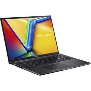 ASUS VivoBook 16 Laptop, 16” WUXGA (1920 x 1200) 16:10 Display, AMD Ryzen 7 7730U CPU, AMD Radeon™ Graphics, 8GB RAM, 1TB SSD, Fingerprint Sensor, Windows 11 Home, Indie Black, M1605YA-ES74