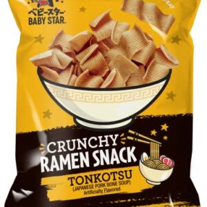 Baby Star Crunchy Ramen Snack Wide - Tonkotsu 2.46oz (6 Pack)