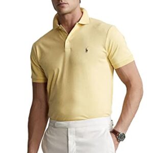 POLO RALPH LAUREN Men's Big and Tall Short Sleeve Pima Soft-Touch Polo Shirt (3XB, FallyellowSigPony)