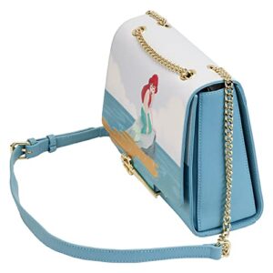 Loungefly Disney Crossbody Bag Little Mermaid Tritons Official Blue One Size