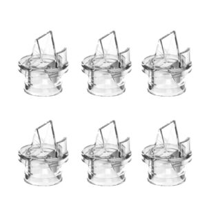 Lulia Electric Breast Pump Accessories Universal Duckbill Valves, BPA Free, Food Grade Silicone, Easy to Clean, 6 PCS