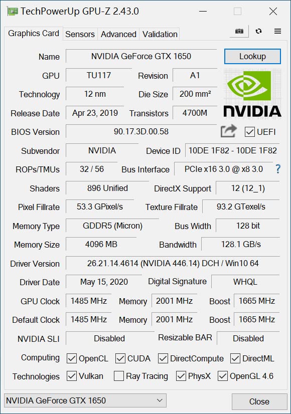 SRhonyra GTX 1650 4GB GDDR5 Dual-Monitor Display Graphics Card, Low Profile 2×HDMI Video Card 128 Bit PCIe 3.0 ×16 Bus Powered