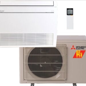 Mitsubishi 18,000 BTU 1.5 Ton Ductless Floor Standing Heat Pump & Air conditioner, Hyper Heat System SEER 22