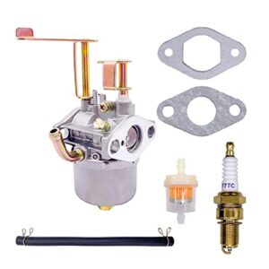 aniro moto carburetor compatible with coleman ck100-s ct100u cc100x mini bike sk100 go-kart with gaskets fuel line filter spark plug