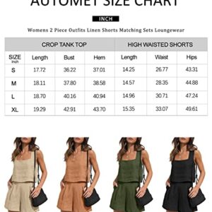 AUTOMET Summer Fashion Outfits Casual Clothes Spring 2023 Womens Two 2 Piece Lounge Matching Sets Soft Comfy Vacation Trendy Clothing