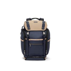 tumi alpha bravo expedition flap backpack - midnight navy/khaki
