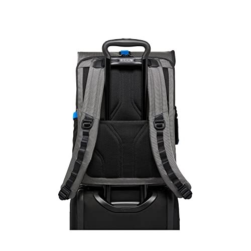 TUMI Alpha Bravo Logistics Flap Lid Backpack - Grey/Blue