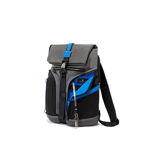 TUMI Alpha Bravo Logistics Flap Lid Backpack - Grey/Blue
