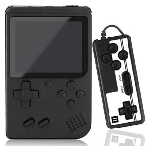 Handheld Game Console - Retro Video Games for Kids ,Mini Portable Game Controller, 3.0 Inch Color Screen with 500 Classic Games, Support for Connecting TV & Two Players,Ideal Gift for Children -Black