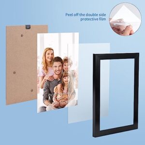 WIFTREY 18 Pack 4x6 Picture Frame Black, 4 x 6 Photo Frames Bulk for Wall Hanging or Tabletop Display