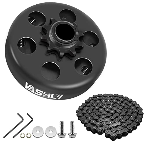 VASHLY Go Kart Clutch 3/4" Bore 10T with #40 41 420 Chain for Go Kart Minibike and Fun Kart Engine