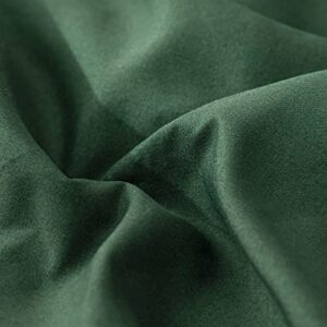 JANZAA 7 Piece Emerald Comforter for Queen Size Bed in a Bag Queen Comforter Set with Sheets Pillow Cases Pillow Shams Fitted Sheet Flat Sheet Microfiber Bed Set Soft Bedding Set All Season