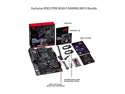 Micro Center AMD Ryzen 7 5800X 8-core 16-Thread Unlocked Desktop CPU Processor Bundle with Asus ROG Strix B550-F Gaming WiFi II AMD AM4 ATX Gaming Motherboard (PCIe 4.0, WiFi 6E, 2.5Gb LAN)