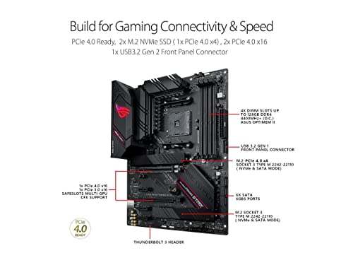 Micro Center AMD Ryzen 7 5800X 8-core 16-Thread Unlocked Desktop CPU Processor Bundle with Asus ROG Strix B550-F Gaming WiFi II AMD AM4 ATX Gaming Motherboard (PCIe 4.0, WiFi 6E, 2.5Gb LAN)