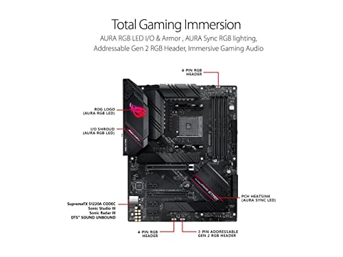 Micro Center AMD Ryzen 7 5800X 8-core 16-Thread Unlocked Desktop CPU Processor Bundle with Asus ROG Strix B550-F Gaming WiFi II AMD AM4 ATX Gaming Motherboard (PCIe 4.0, WiFi 6E, 2.5Gb LAN)