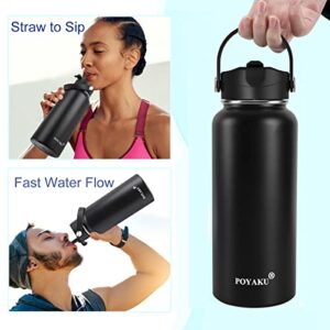 Straw Lid for Wide Mouth Sports Water Bottle12 18 20 32 40 64oz,Replacement Lid Compatible with Hydroflask Wide Mouth,Straws Cap Top Accessories