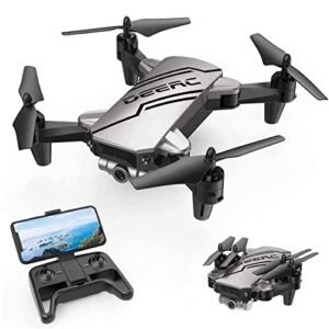 deerc kids drone with 720p hd fpv camera for beginner, remote control toys gifts for boys girls, drones for kids with altitude hold, headless mode, one key start speed adjustment,3d flips