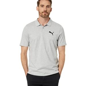 PUMA Essentials Heathered Polo Light Gray Heather LG