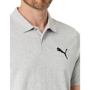 PUMA Essentials Heathered Polo Light Gray Heather LG