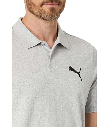 PUMA Essentials Heathered Polo Light Gray Heather LG