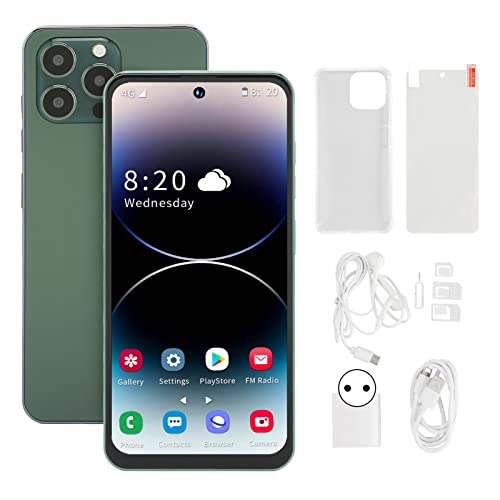 ASHATA I14 Pro Max Unlocked Android Smartphone Celular, 6.7in FHD Screen Android Mobile Phone, 4G Net Cellphone, 2GB RAM 16GB ROM, 64G Extra Memory, 5MP 8MP, 4000mAh Fast Charging