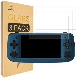 mr.shield [3-pack] screen protector for anbernic rg503 handheld game console [tempered glass] [japan glass with 9h hardness] screen protector with lifetime replacement