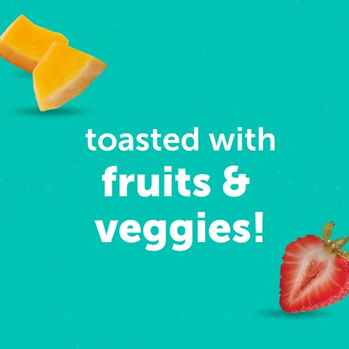 Beech-Nut Toddler Snacks, Mini Waffles with Hidden Veggies, Butternut Berry, Non-GMO, 3.2 oz Bag (7 Pack)