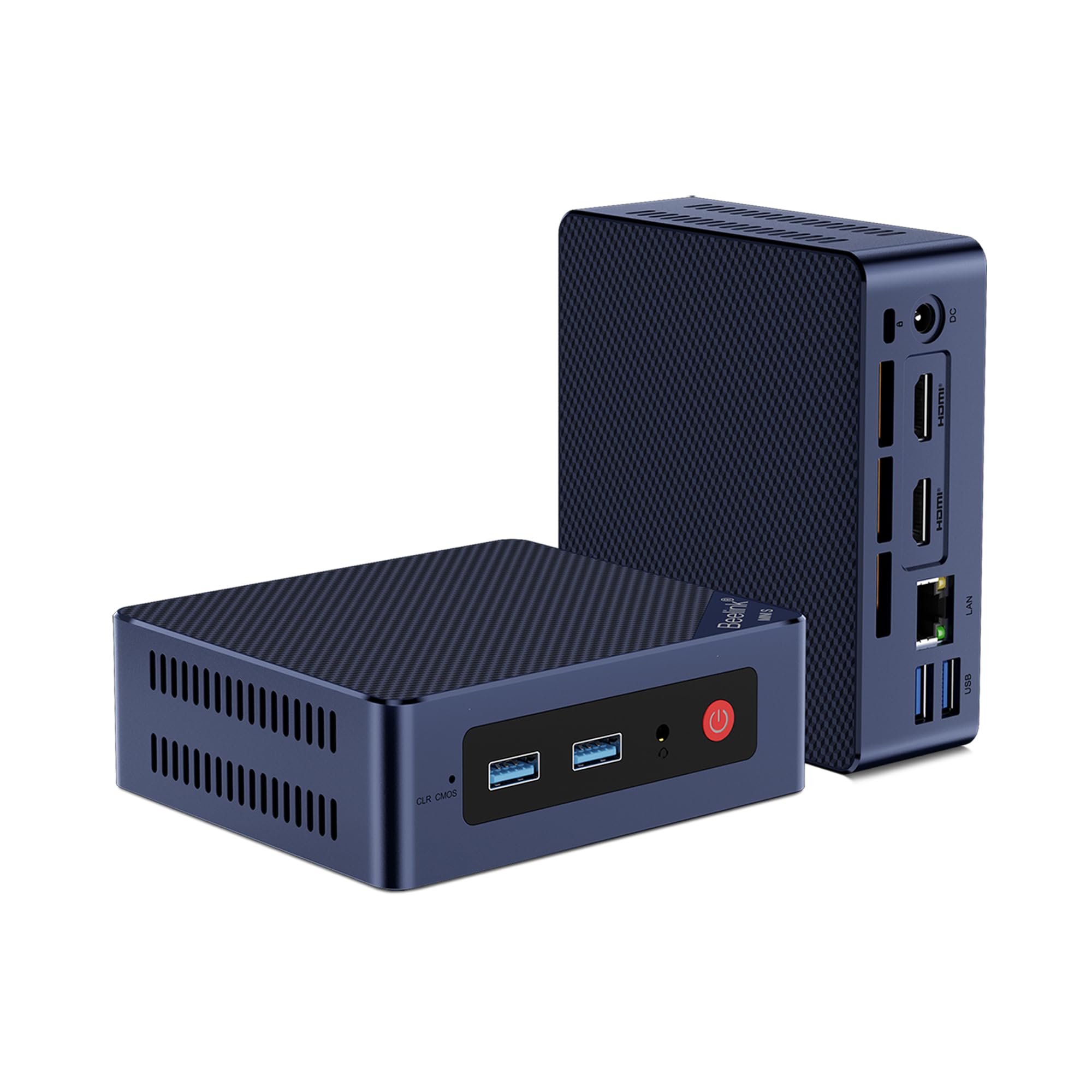 Beelink Mini S12 Pro Mini PC, 12th Gen Intel-N100 (4C/4T, Up to 3.4GHz), 16GB RAM DDR4 500GB PCle SSD, Mini Desktop Computer 4K@60Hz, Dual Display, WiFi6, BT5.2, USB3.2, LAN, Low Power