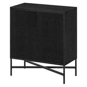 Henn&Hart Brighton Accent Cabinet, 28" Wide, Black