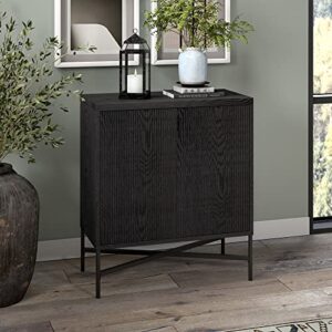 Henn&Hart Brighton Accent Cabinet, 28" Wide, Black