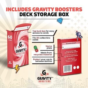 GRAVITY BOOSTERS 120 Card Super Collection | For Pokemon Card Collectors | 12x Holographic Cards | 1x Ultra Rare Guaranteed | Includes 2X PokeMasters Deck Storage Boxes compatible with Pokémon cards