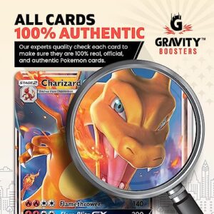 GRAVITY BOOSTERS 120 Card Super Collection | For Pokemon Card Collectors | 12x Holographic Cards | 1x Ultra Rare Guaranteed | Includes 2X PokeMasters Deck Storage Boxes compatible with Pokémon cards