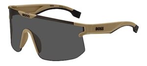 hugo boss boss 1500/s beige black/dark grey 99/1/125 men sunglasses