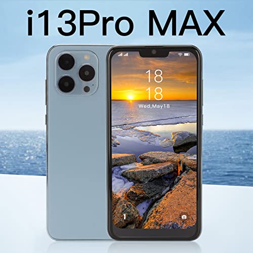 ASHATA I13 Pro Max Unlocked Android Smartphone Celular, 6.1in FHD Screen Face Unlock Mobile Phone, 1GB RAM 16GB ROM, Camera Front 2MP Rear 5MP, 3G Net Cellphone, 2400mAh