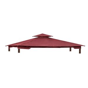 isagapoy replacement canopy top cover for garden canopy cover roof with air vent for gazebo (l-gz798pst-e)