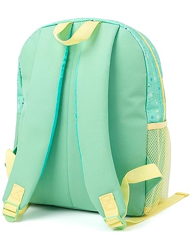 Disney Tinker Bell Girls Backpack | Enchanting Green Glitter Rucksack | Adjustable Straps | Spacious Compartments