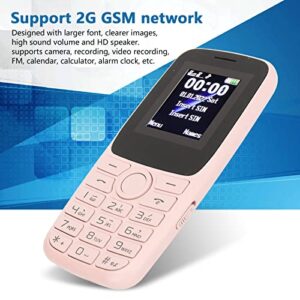 FOSA Senior Cell Phone, 2G GSM, High Volume Unlocked Basic Mobile Phone, 2.4 Inch Large Screen, Dual SIM Supported, Big Buttons Unlocked Cellphone for The Elderly Parents (Pink)