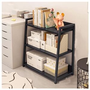 bingdonga open book shelf trapezoidal structure stable and load-bearing steel and wood combination even force reasonable spacing three-dimensional book shelf suitable for living room bedroom
