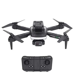 foldable fpv drone, mini wifi rc drone with 4k dual hd camera, intelligent detection quadcopter, app & gesture control, led light, 3d flip for adults, kids