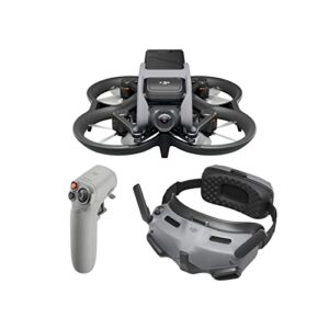 dji avata explorer combo - first-person view drone with camera, uav quadcopter with 4k stabilized video, super-wide 155° fov, emergency brake and hover, includes new rc motion 2 and goggles integra black