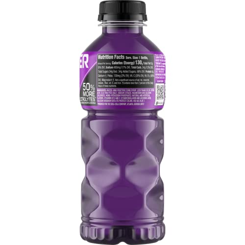 POWERADE Sports Drink Grape, 20 Ounce (Pack of 24)