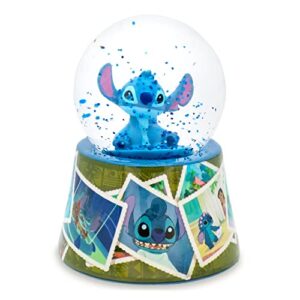 disney lilo & stitch vintage photos mini light-up snow globe with swirling glitter | 3 inches tall