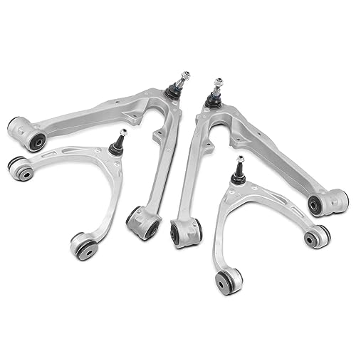 A-Premium Set of 4, Front Upper & Lower Control Arm Kit, with Ball Joint & Bushing, Compatible with Chevy & GMC & Cadillac - 2014-2020 - Silverado Tahoe Suburban Sierra Yukon (XL) Escalade (ESV)