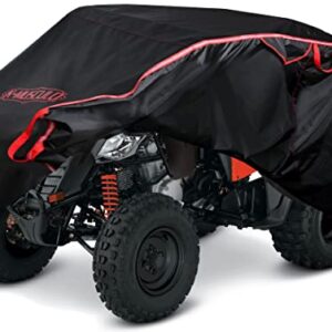 K-Musculo ATV Cover for 4 Wheelers - 76 Inch ATV Covers 420D Heavy Duty & Waterproof, Outdoor Four Wheeler Quad Cover All Weather Large for Polaris, Kawasaki, Arctic Cat, Honda, Yamaha and More