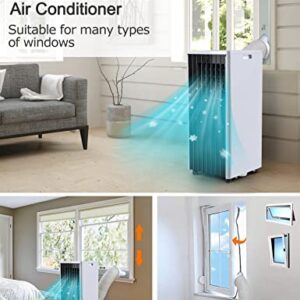 IAGREEA Portable Air Conditioners, 10,000 BTU Air Conditioner Portable For Room up to 400 Sq.Ft with Built-in Dehumidifier, Fan Mode, Sleep Mode, 24H Timer, Remote Control, Window Installation Kit & Remote Control