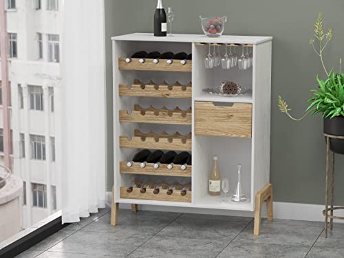 Solid Wood Wine Cabinet, bar Rack - Home Wood Furniture